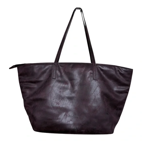 Desigual Bols Bold Sicilia Zipper Large Tote Bag In Burgundy - Picture 5 of 8